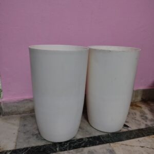Primium Tower pot white 18 inch combo